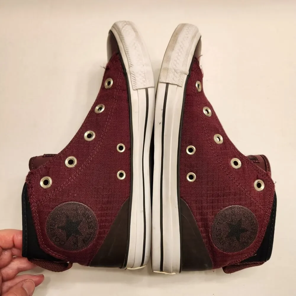 CONVERSE CHUCK TAYLOR ALL STAR Mid Top Sneakers Syde Street Dark Sangria M-6/W-8